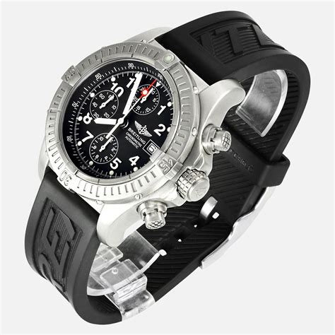 black breitling watches - breitling chrono watch.